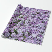 Lila Phlox-Garten Geschenkpapier (Ungerollt)