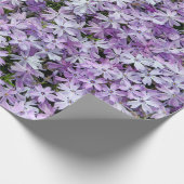 Lila Phlox-Garten Geschenkpapier (Ecke)