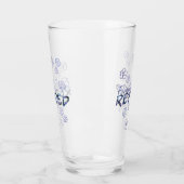 Lila Phlox-Pensionsglas Glas (Links)