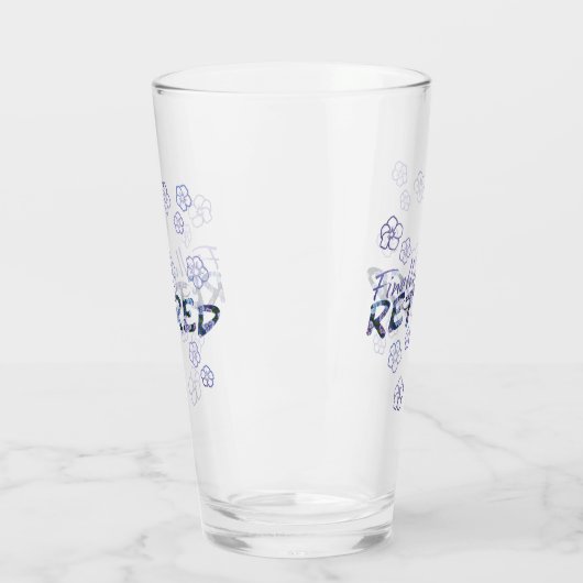 Lila Phlox-Pensionsglas Glas (Links)