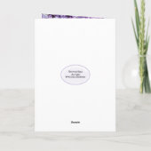 Lila Phlox zum 50. Geburtstag Karte (Rückseite)