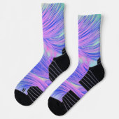 Lila Phoenixfedern Socken (Links)