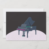 Lila Piano-Bühne Einladung (Rückseite)