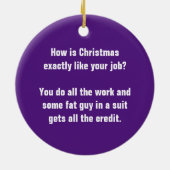 Lila Pickleball mit benutzerdefinierter Meldung au Keramik Ornament (Hinten)