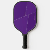 Lila Pickleball-Paddel Personalisiert mit Name Pickleball Schläger (Rückseite)