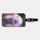 Lila Pigsie Gepäckanhänger (Vorderseite horizontal)