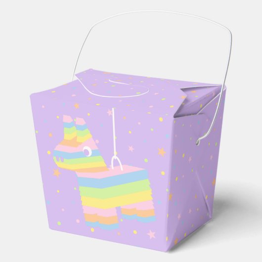 Lila Piñata-Partygeschenkbox Geschenkschachtel (Vorderseite)