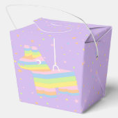 Lila Piñata-Partygeschenkbox Geschenkschachtel (Rückseite)