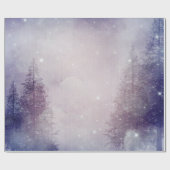 Lila Pinienwald Geschenkpapier (Flach)