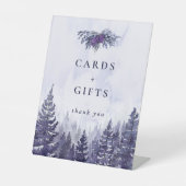 Lila Pinienwälder Sockelschild (Vorderseite)