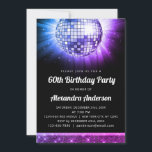 Lila Pink 60. Geburtstagsparty 70's Disco Ball Einladung<br><div class="desc">Machen Sie sich bereit zu Groove und feiern Sie stilvoll mit unserer Lila 60. Geburtstagsparty Einladung! Diese Einladung ist die perfekte Wahl für eine moderne und lebendige 60. Geburtstagsfeier, vor allem wenn Sie ein Disco-Party zum Thema Ball planen, um die Magie des "70er" zu erleben. Das auffallende rosa und lila...</div>