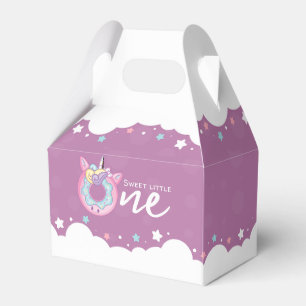 Lila Pink Baby Girl Sweet One 1. Geburtstag Donut Geschenkschachtel
