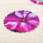 Lila Pink Balsam Blume Drink Untersetzer (angewinkelt)