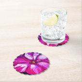 Lila Pink Balsam Blume Drink Untersetzer (Vor Ort)
