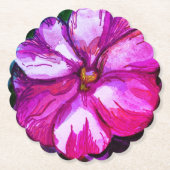 Lila Pink Balsam Blume Drink Untersetzer (Vorderseite)