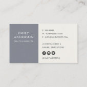 LILA PINK BLAU INK WASCHWASSERFARBE VISITENKARTE (Rückseite)