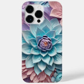 LILA PINK BLUE 3-D PAPIER SEHEN BLUME Case-Mate iPhone HÜLLE (Rückseite)