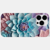 LILA PINK BLUE 3-D PAPIER SEHEN BLUME Case-Mate iPhone HÜLLE (Rückseite (Horizontal))