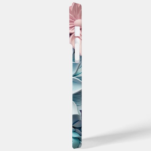 LILA PINK BLUE 3-D PAPIER SEHEN BLUME Case-Mate iPhone HÜLLE (Rückseite / Links)