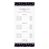 Lila Pink Blue Beruflich Pet Salon Service Werbekarte (Hinten)