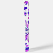 Lila Pink Blue Chrysanthemum Blumenmuster Case-Mate iPhone Hülle (Rückseite / Links)