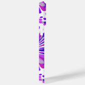 Lila Pink Blue Chrysanthemum Blumenmuster Case-Mate iPhone Hülle (Rückseite / Rechts)