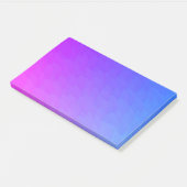 Lila Pink Blue Ombre Flame Muster Jumbo Post It Post-it Klebezettel (angewinkelt)