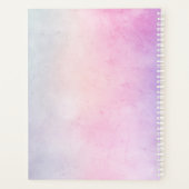 Lila Pink Blue Ombre Glitzer Planer (Rückseite)