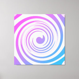 Lila Pink Blue Wirbel Canvas Print Leinwanddruck