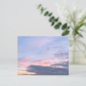 Lila Pink Blueish Sky Postkarten (Stehend Vorderseite)