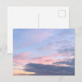 Lila Pink Blueish Sky Postkarten (Vorne/Hinten)