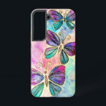 Lila Pink Butterfells Samsung Galaxy Case Samsung Galaxy Hülle<br><div class="desc">Farbenfrohe Schmetterlinge Flying Samsung Galaxy Hüllen oder iPhone Cases - Malerei - Anpassbar - Wählen / Fügen Sie Ihren einzigartigen Text - Name / Farben / Schriftart / Größe / Elemente - Bild / mehr - Make Your Special Gift - Vergrössern und verschieben oder entfernen und fügen Sie Elemente /...</div>