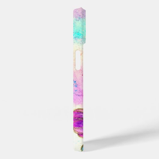 Lila Pink Butterflies iPhone Case (Rückseite / Rechts)