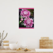 Lila Pink Chrysanthema Blume Plakat (Küche)