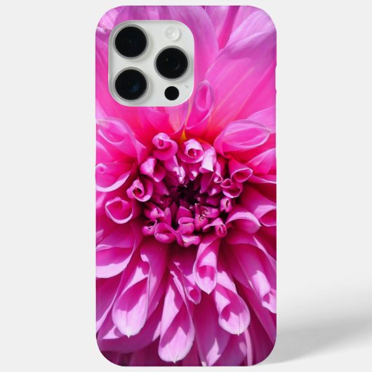 Lila Pink Dahlia Blume Case-Mate iPhone Hülle (Rückseite)