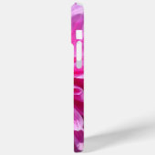 Lila Pink Dahlia Blume Case-Mate iPhone Hülle (Rückseite / Links)