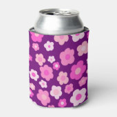 Lila Pink Daisies Niedliche Farbenspiel Blumen Dosenkühler (Kanne Vorderseite)