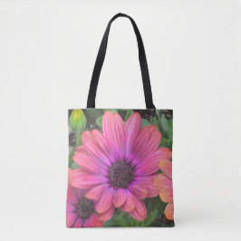 Lila Pink Daisy Tasche