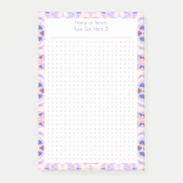 Lila Pink Dot Grid Student Gift Plane Post-it Klebezettel