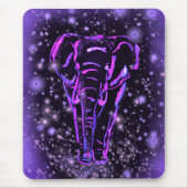 Lila Pink Elephant Mouse Pad in der Starry Night Mousepad (Vorne)