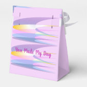 Lila Pink Fevor Box Zelt Geschenkschachtel (Rückseite)