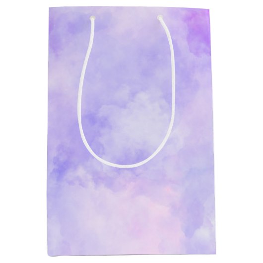 Lila Pink-Gefärbte Krawatte Mittlere Geschenktüte (Vorderseite)