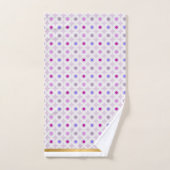 LILA PINK GEOMETRIC CIRCLES BATHROOM TOWEL SET (Handtuch)