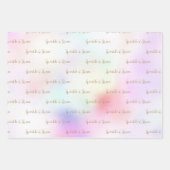 Lila Pink Gold Glitzer Traumstrecke Airolo - Glets Geschenkpapier Set (Vorderseite 3)