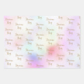 Lila Pink Gold Glitzer Traumstrecke Airolo - Glets Geschenkpapier Set (Vorderseite 2)