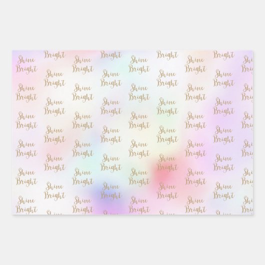 Lila Pink Gold Glitzer Traumstrecke Airolo - Glets Geschenkpapier Set (Vorderseite)