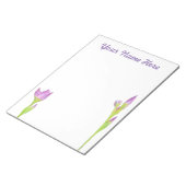 Lila Pink Iris Notizblock (angewinkelt)