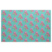 Lila Pink Iris Türkis Stoff (Fat Quarter (45,7 x 55,9 cm))