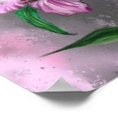 Lila Pink Lily Blume Poster Painting (Ecke)