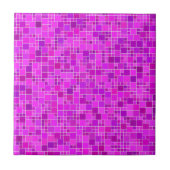 Lila Pink Mosaik - Schöne Abstrakte - Chic Fliese (Vorderseite)